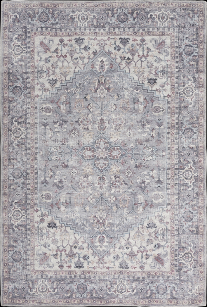 Haleigh Elle Gray 4' x 6' Rug - Thumbnail - Image 1