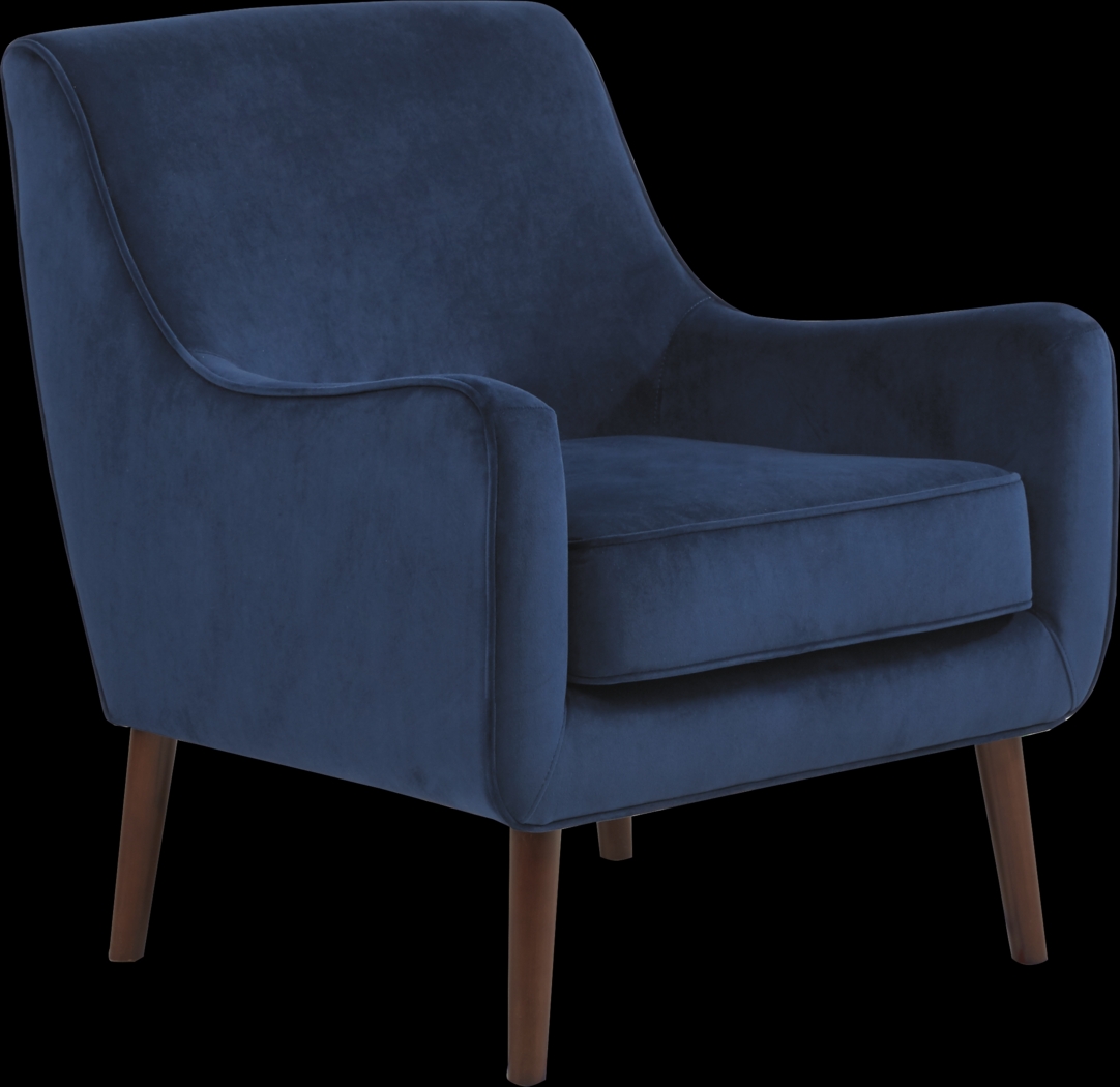 Haley Navy Accent Chair - Thumbnail - Image 1