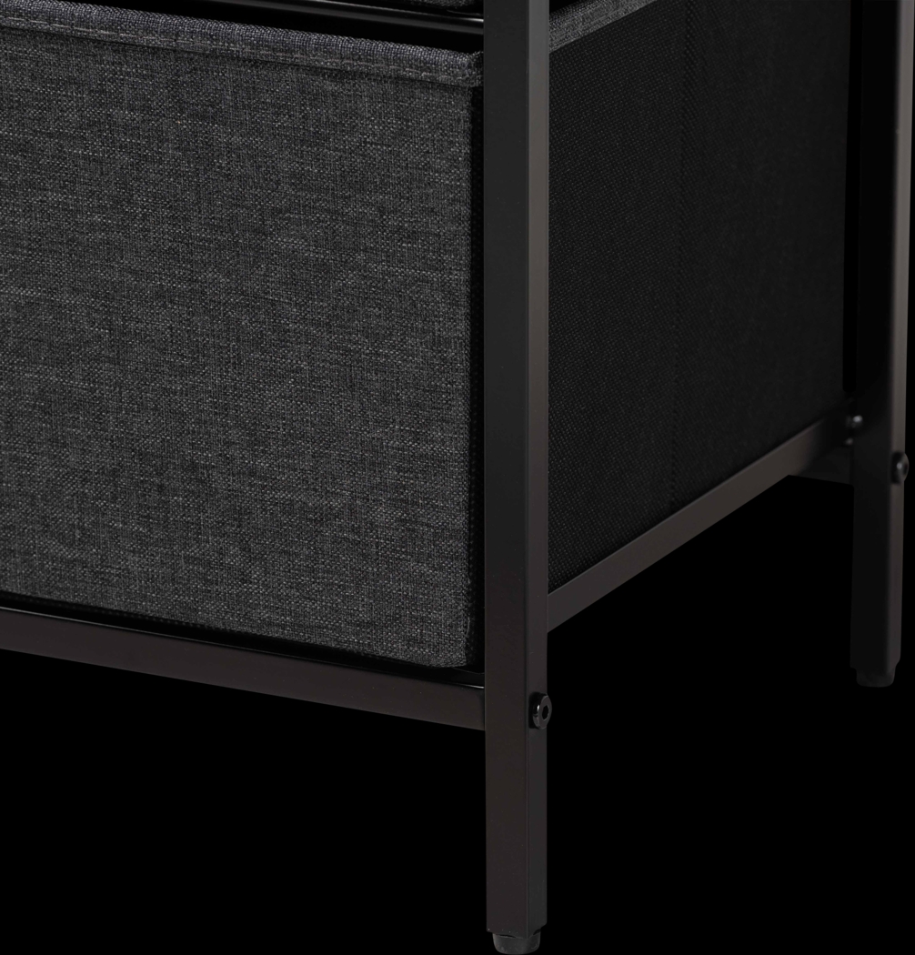 Haleyann Black 3 Drawer Accent Cabinet - Thumbnail - Image 6