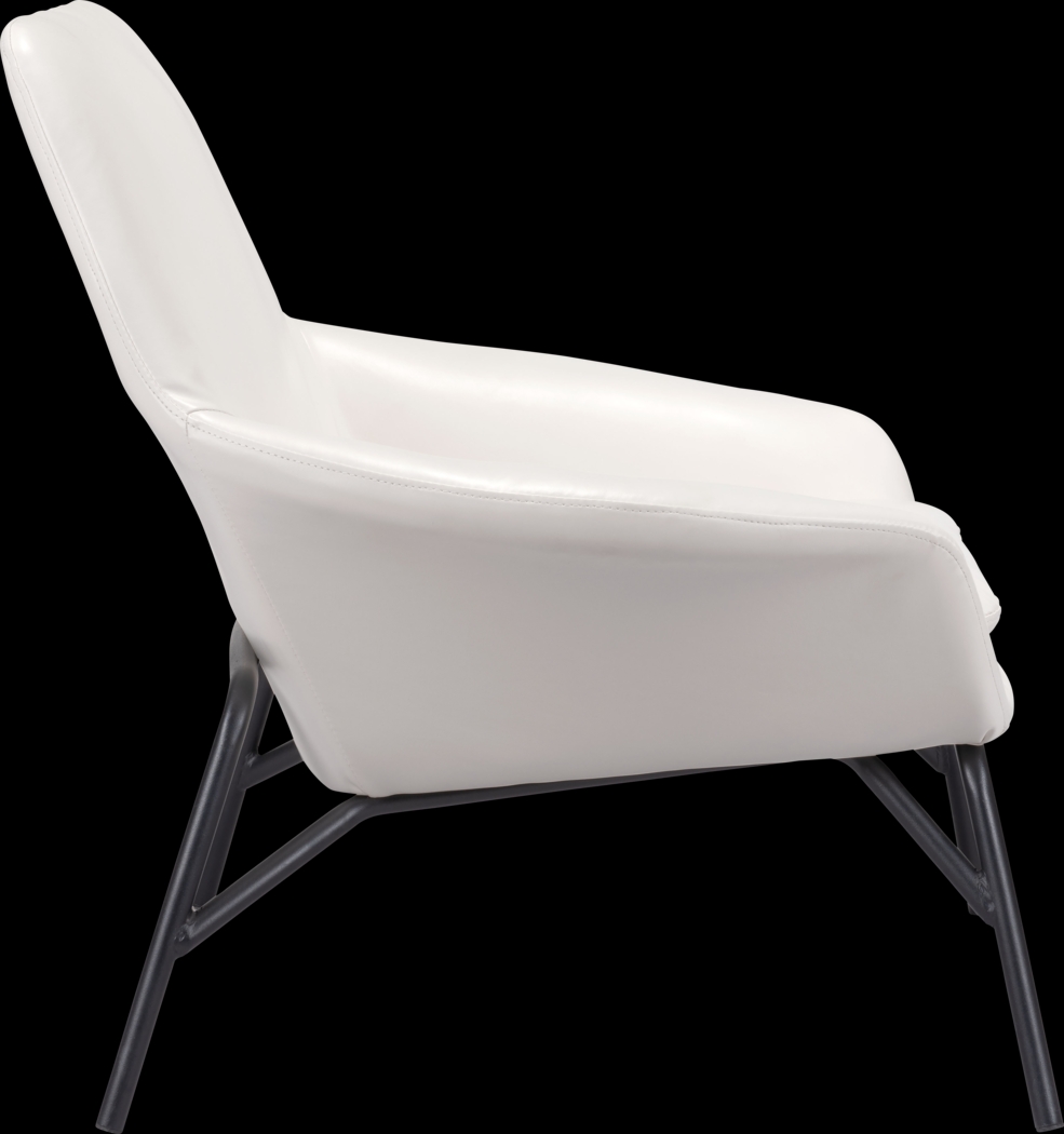 Halfhitch White Accent Chair - Thumbnail - Image 3