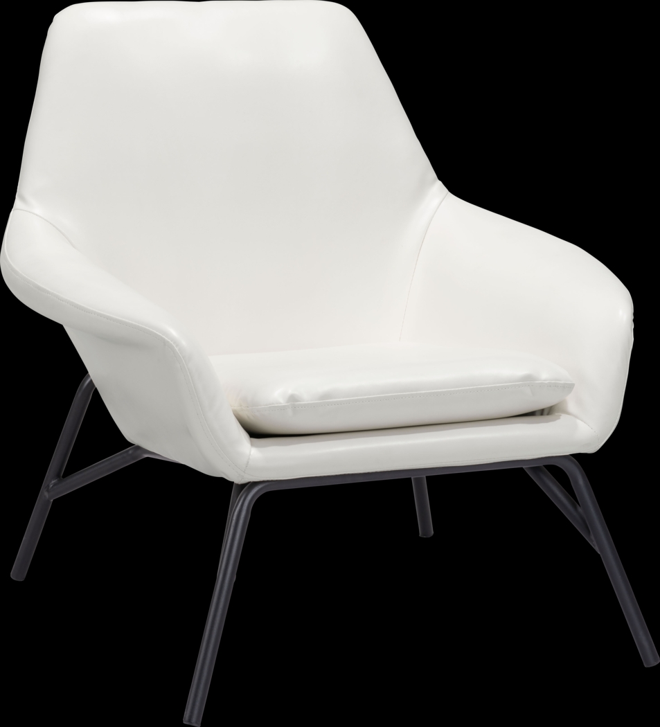 Halfhitch White Accent Chair - Thumbnail - Image 1