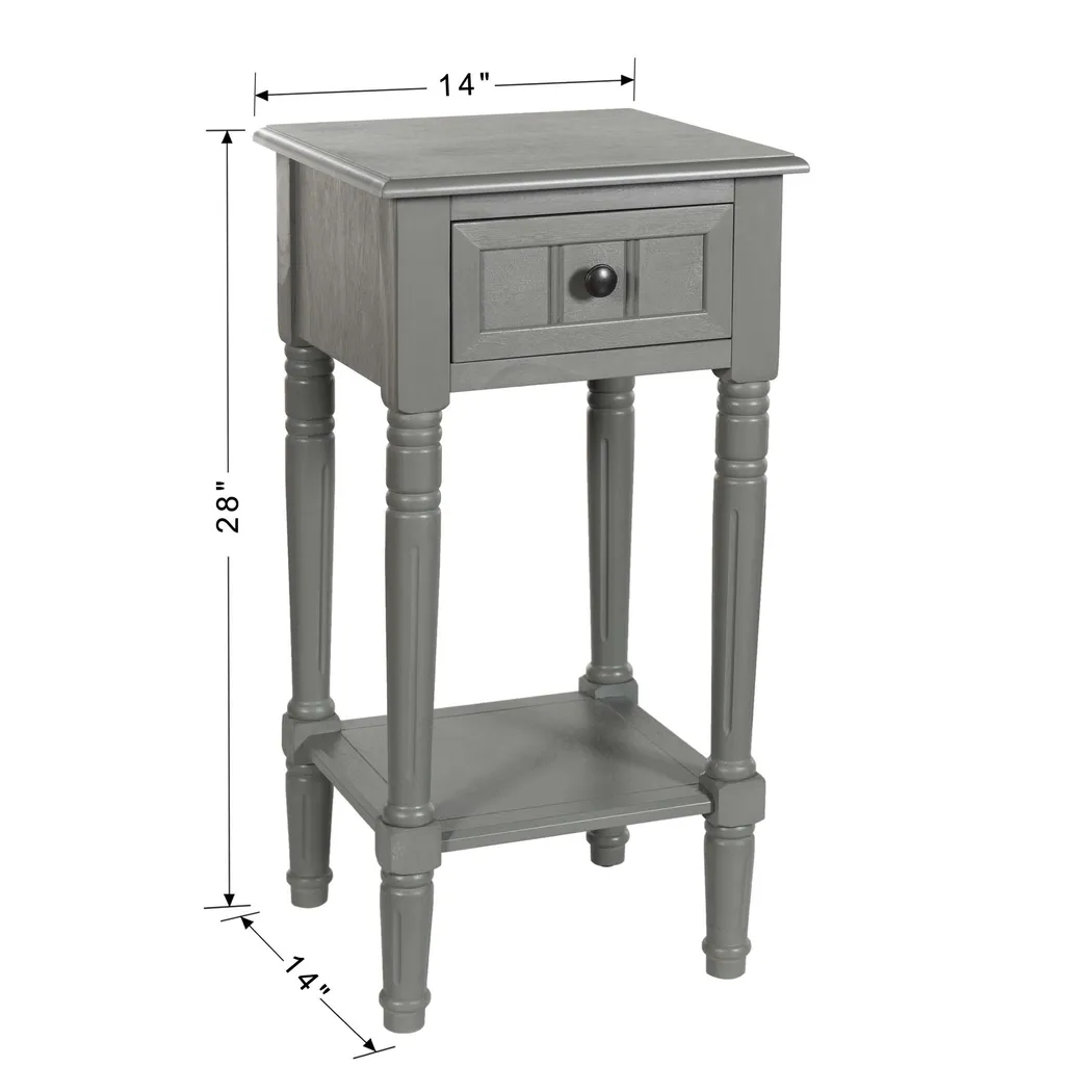 Halfi Gray End Table - Thumbnail - Image 3