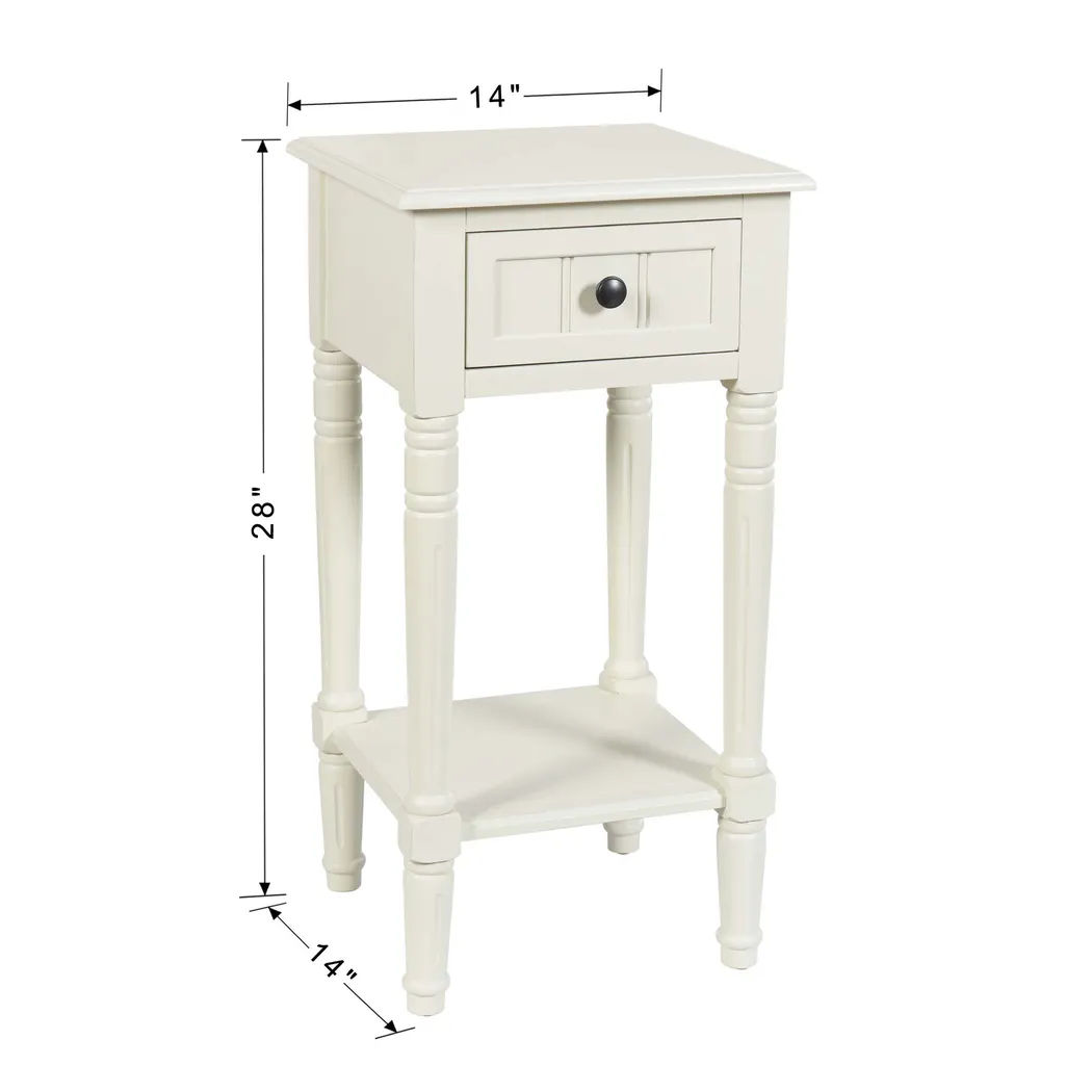 Halfi Ivory End Table - Thumbnail - Image 3