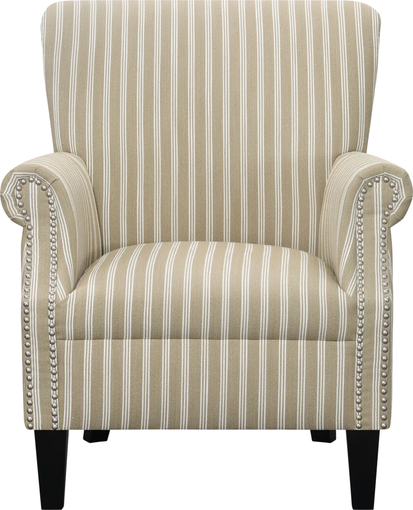 Halgo Beige Accent Chair - Thumbnail - Image 2
