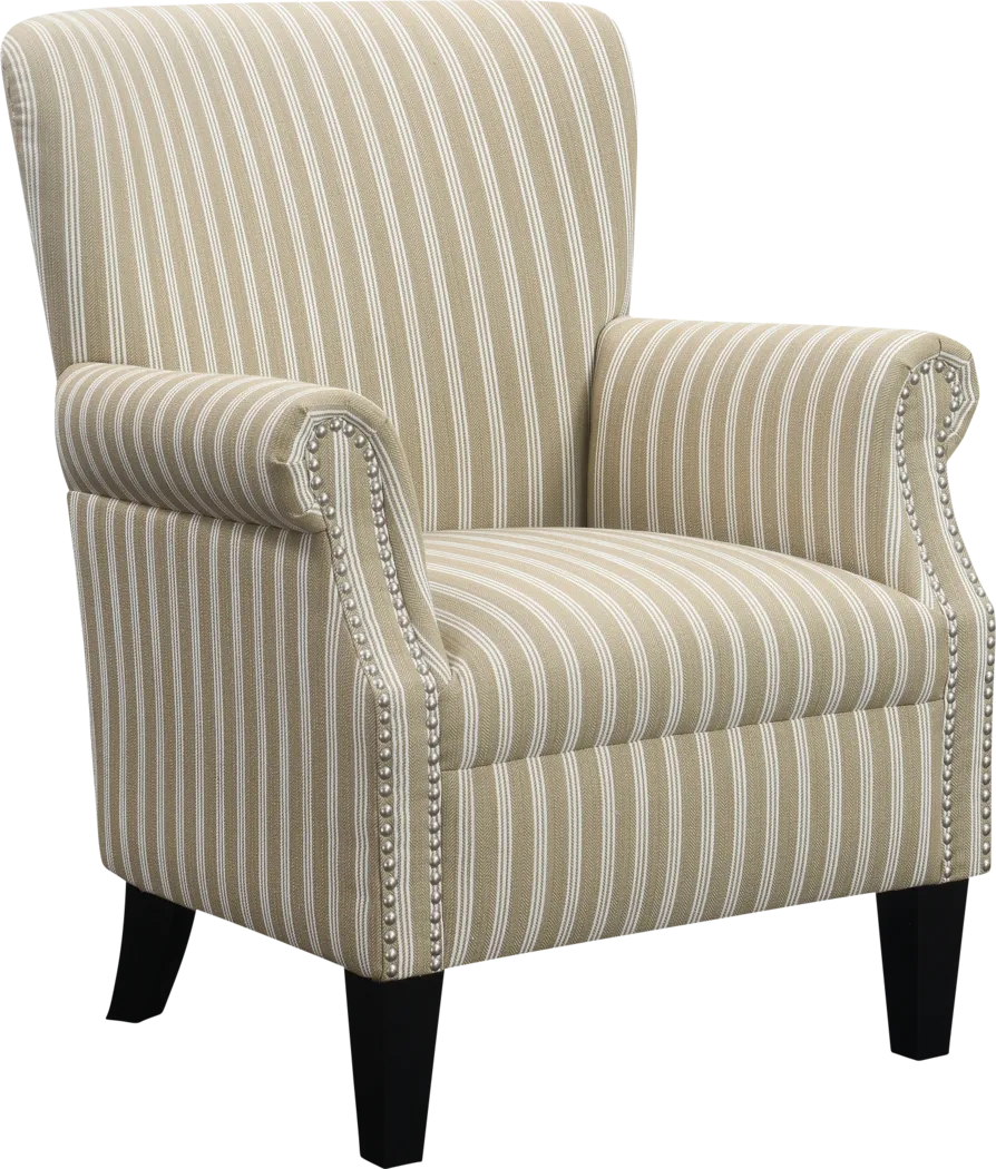 Halgo Beige Accent Chair - Thumbnail - Image 1