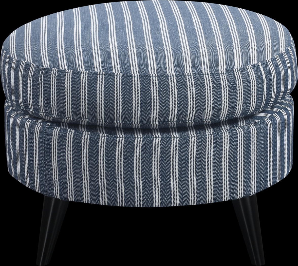 Halgo Blue Ottoman - Thumbnail - Image 1