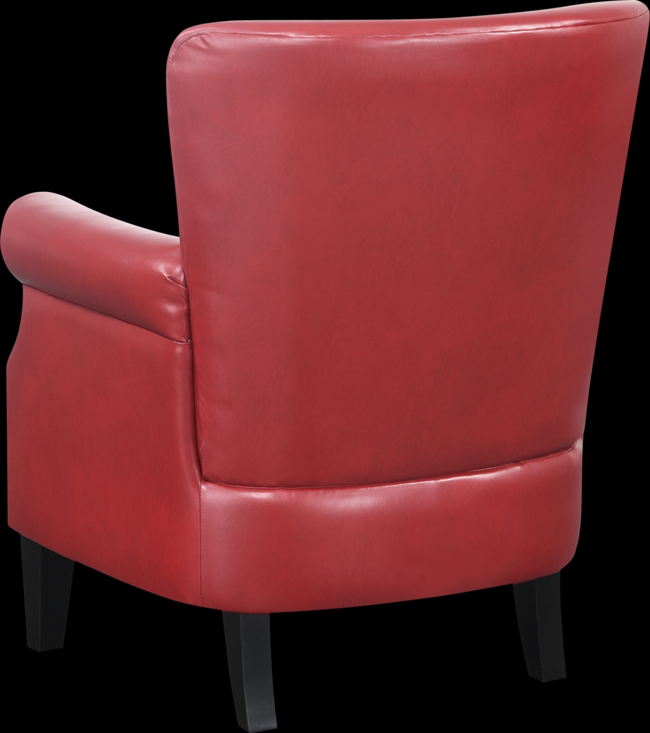 Halgo Red Accent Chair - Thumbnail - Image 3