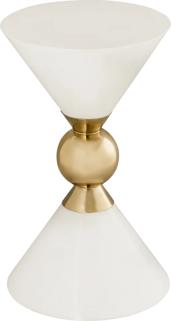 Halibel White Accent Table - Thumbnail - Image 1