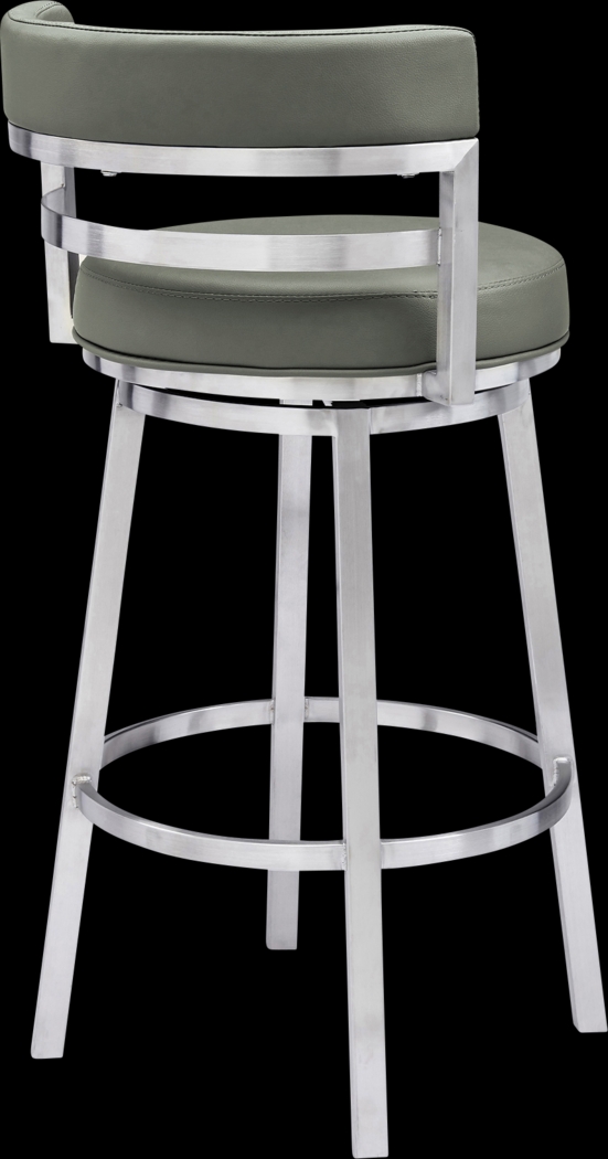 Haligue Gray Swivel Barstool - Thumbnail - Image 3