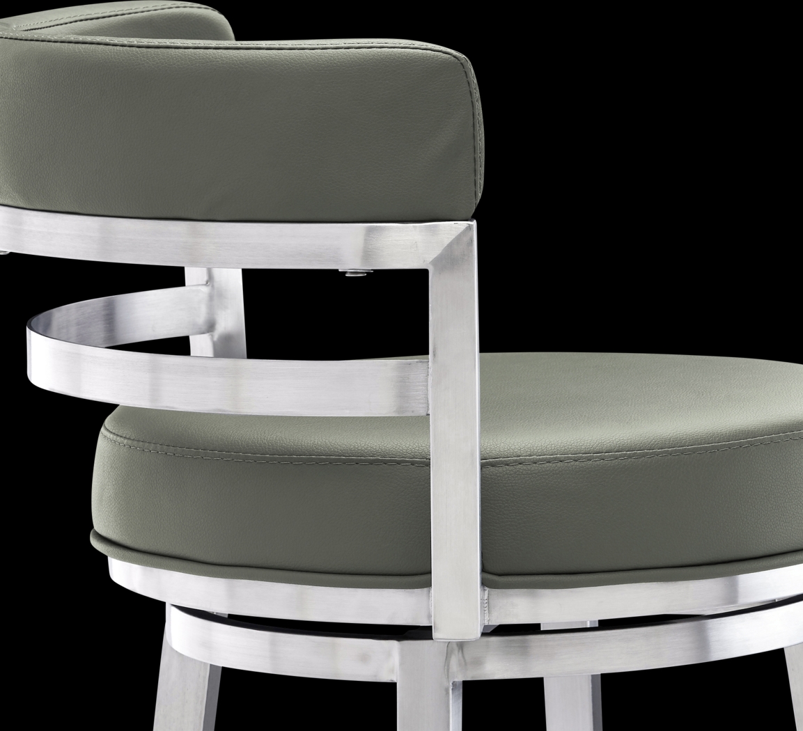 Haligue Gray Swivel Barstool - Thumbnail - Image 5
