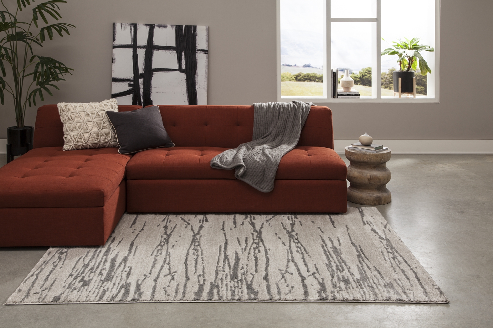 Halina Gray 7'6 x 9'6 Rug - Thumbnail - Image 2