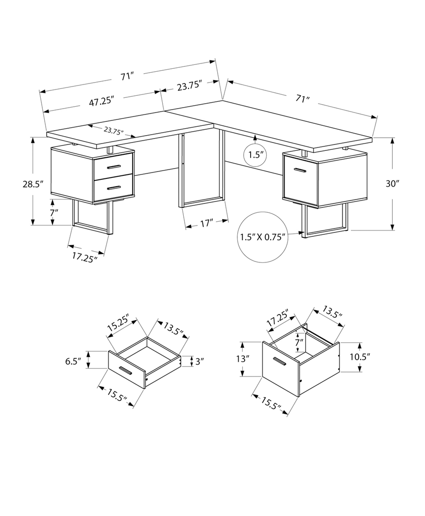 Halladay Cherry Desk - Thumbnail - Image 3