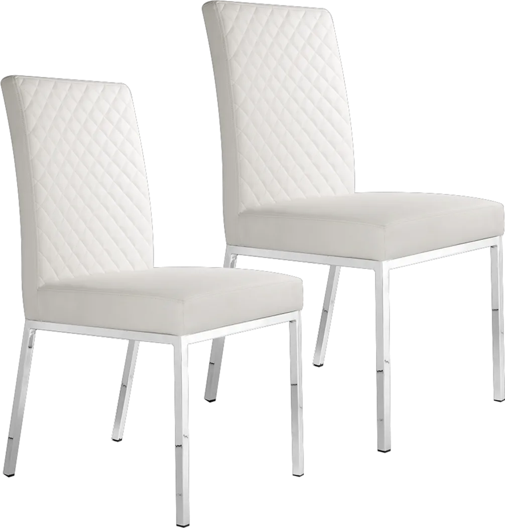 Hallam White Side Chair, Set of 2 - Thumbnail - Image 1