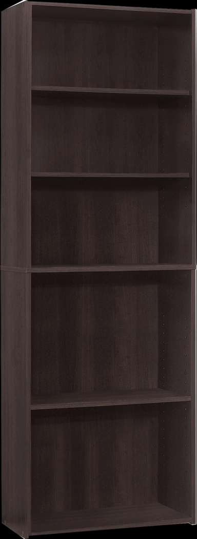 Hallbrook Cappuccino Bookcase - Thumbnail - Image 1