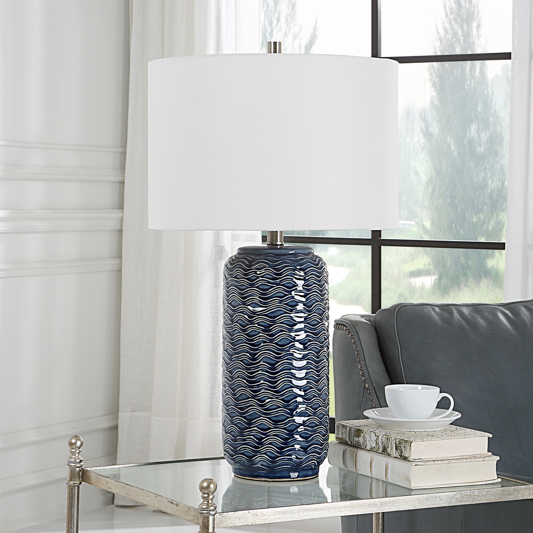 Halleck Shade Blue Lamp - Thumbnail - Image 6