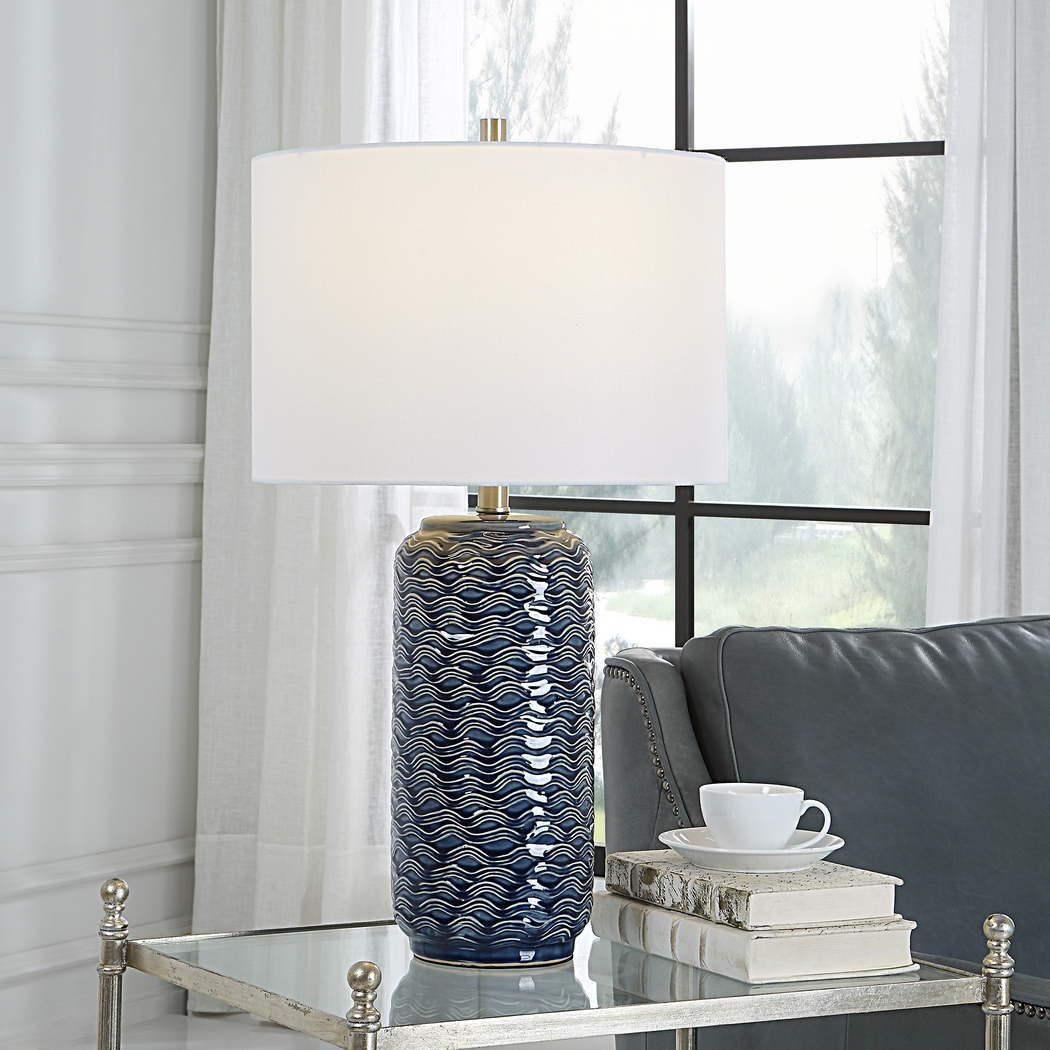 Halleck Shade Blue Lamp - Thumbnail - Image 7