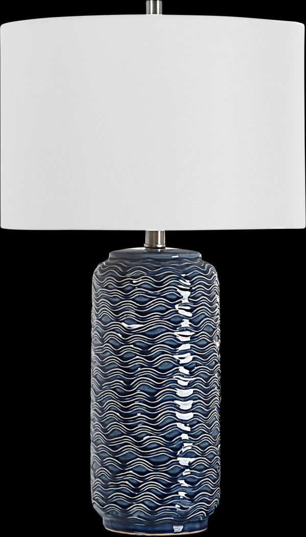 Halleck Shade Blue Lamp - Thumbnail - Image 1