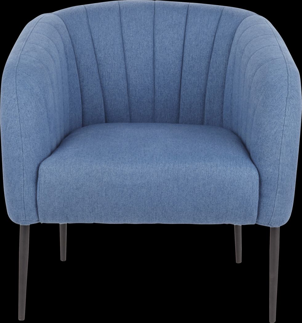 Halliard Blue Accent Chair - Thumbnail - Image 4