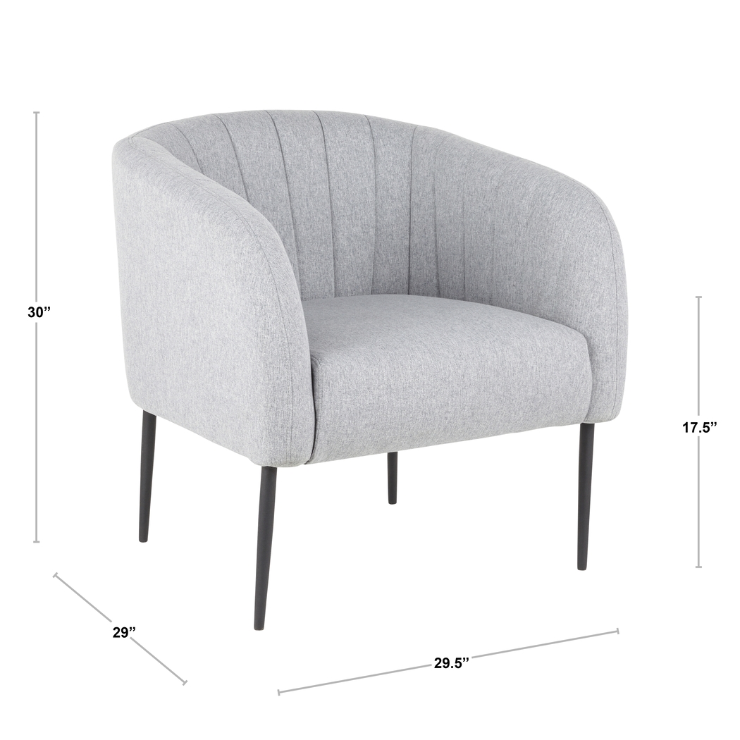 Halliard Gray Accent Chair - Thumbnail - Image 3