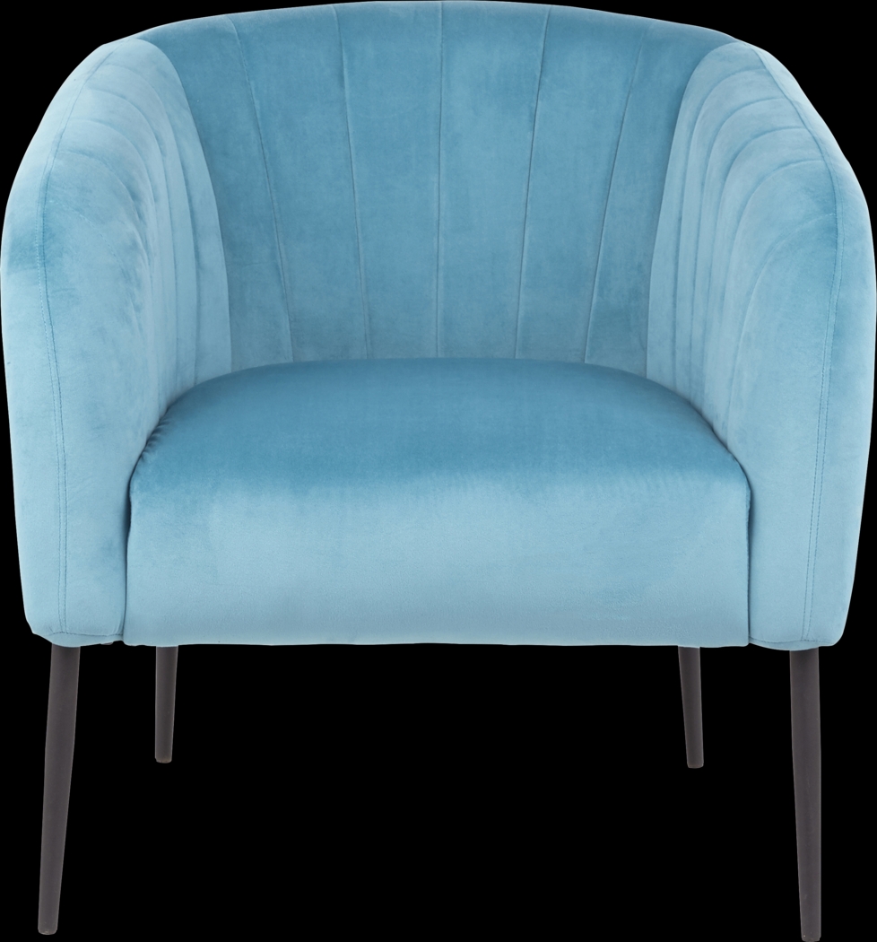 Halliard Turquoise Accent Chair - Thumbnail - Image 4