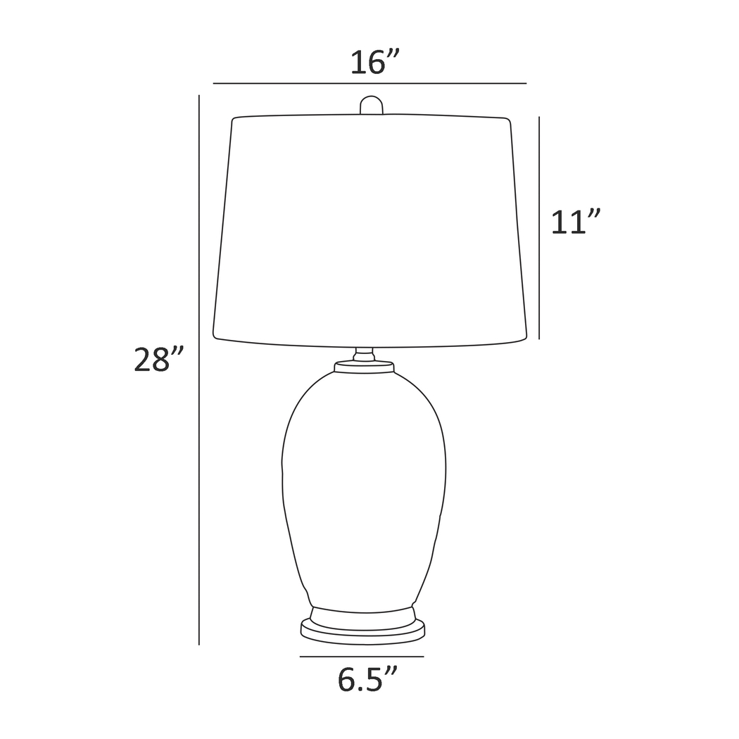 Halliford Trail White Lamp - Thumbnail - Image 4