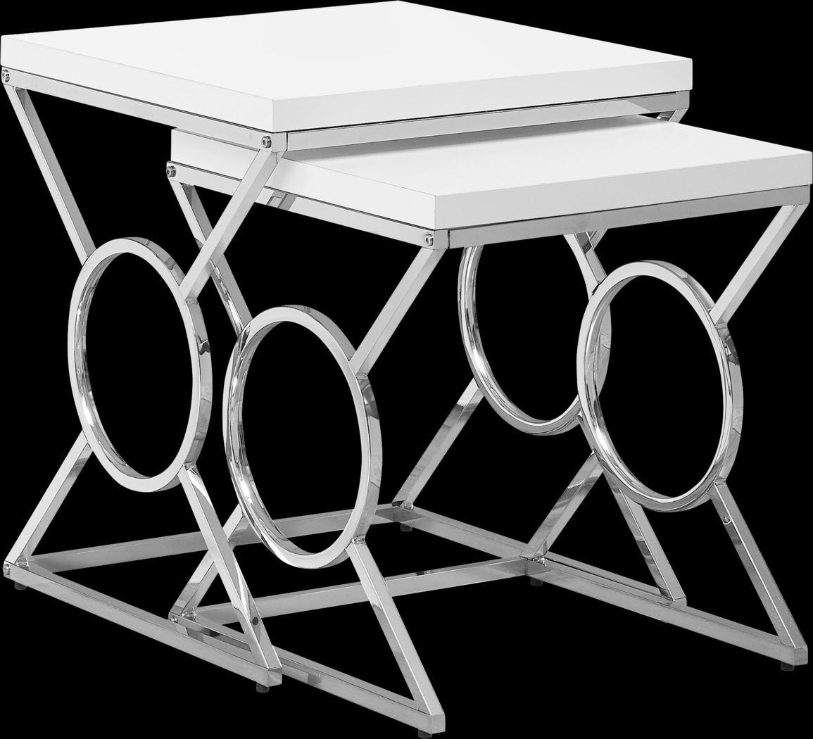 Hallstone White Nesting Tables, Set of 2 - Thumbnail - Image 1