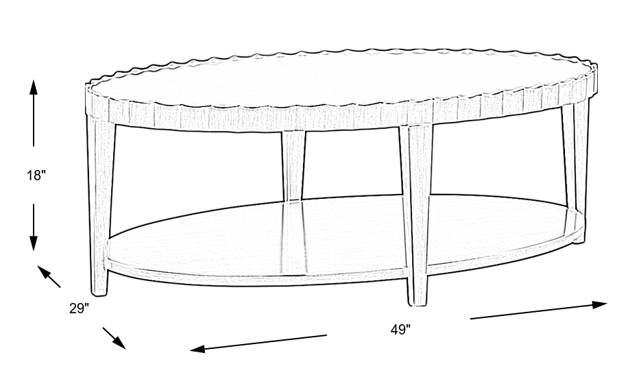 Dimension Image. Please refer to the Dimension Tab on this page for dimension details.