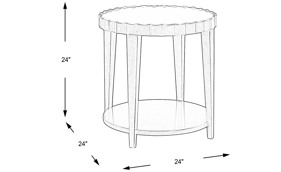 Dimension Image. Please refer to the Dimension Tab on this page for dimension details.