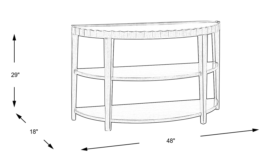 Dimension Image. Please refer to the Dimension Tab on this page for dimension details.