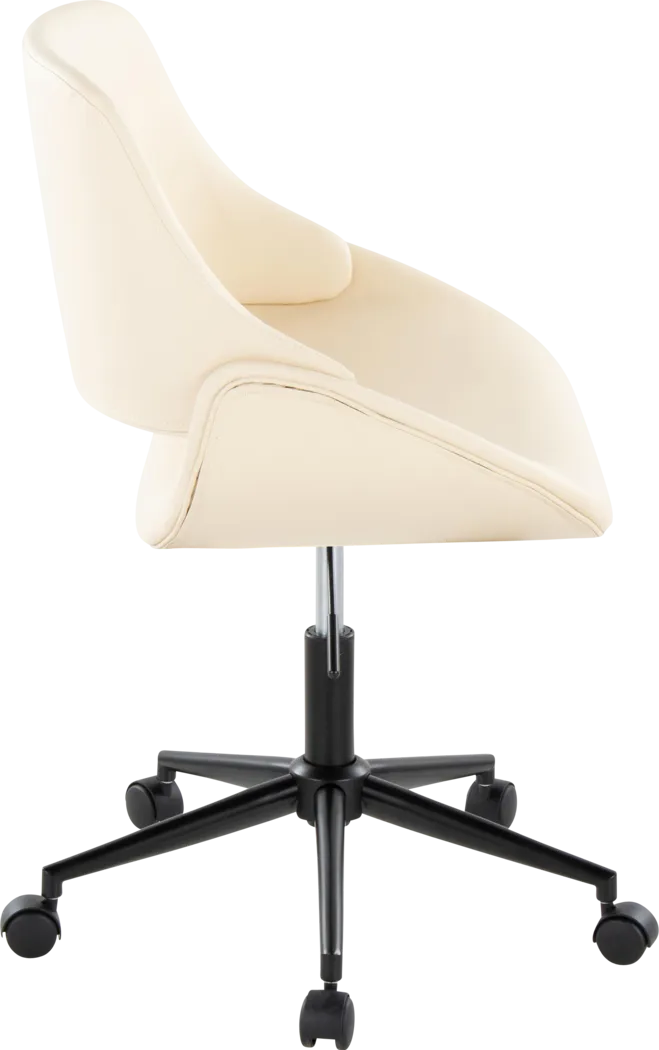 Halma I Cream Desk Chair - Thumbnail - Image 4