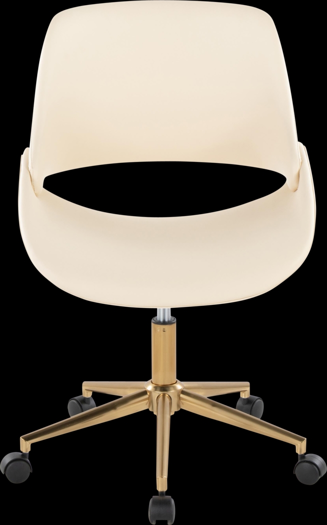 Halma II Cream Desk Chair - Thumbnail - Image 3