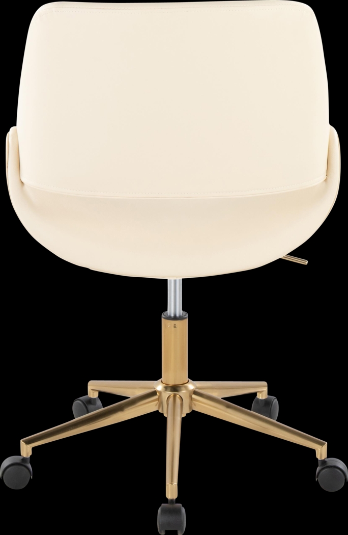 Halma II Cream Desk Chair - Thumbnail - Image 4