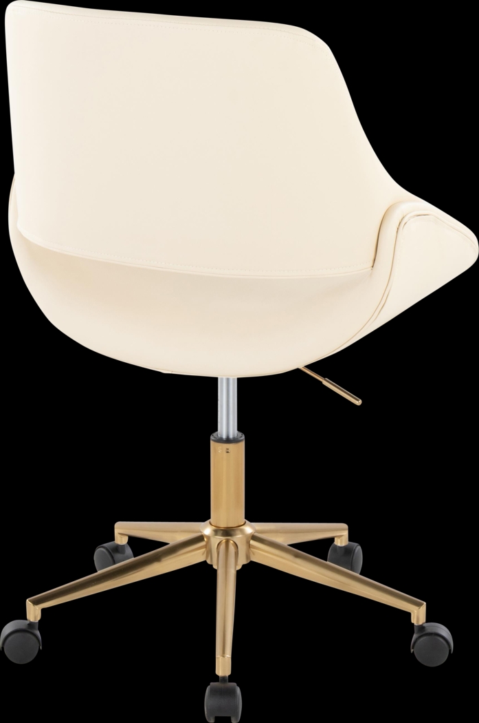 Halma II Cream Desk Chair - Thumbnail - Image 5