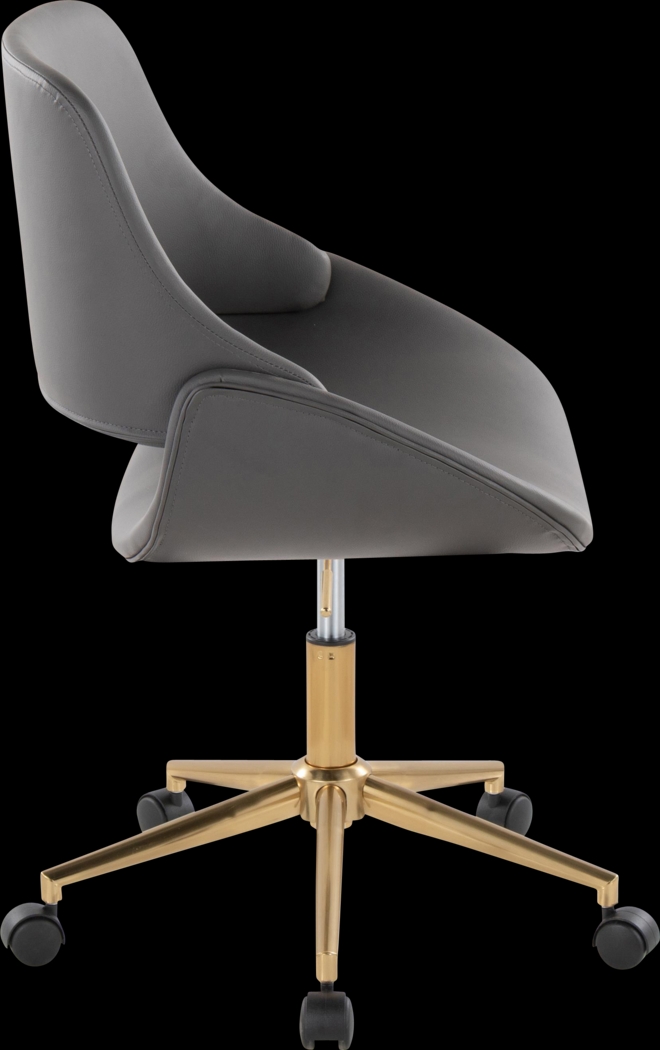 Halma II Cream Desk Chair - Thumbnail - Image 3