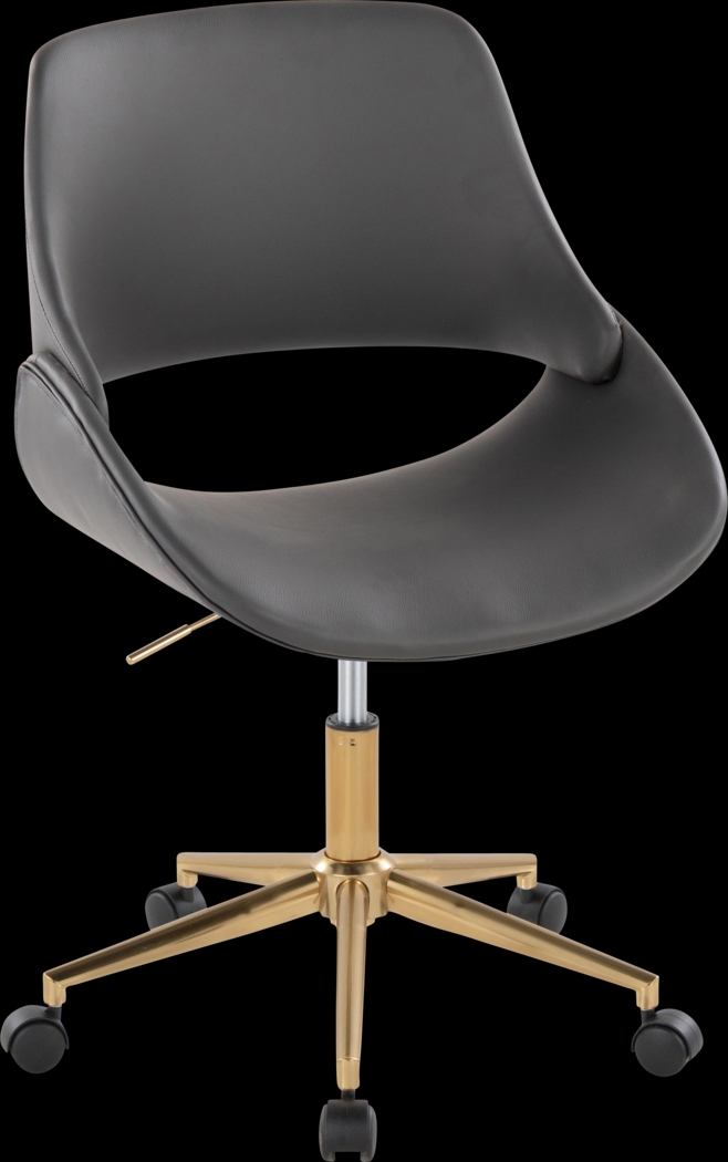 Halma II Cream Desk Chair - Thumbnail - Image 1