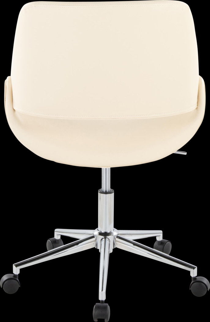Halma III Cream Desk Chair - Thumbnail - Image 3