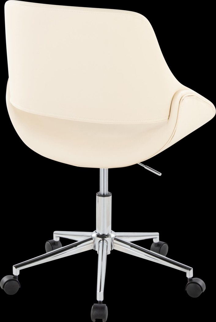 Halma III Cream Desk Chair - Thumbnail - Image 5