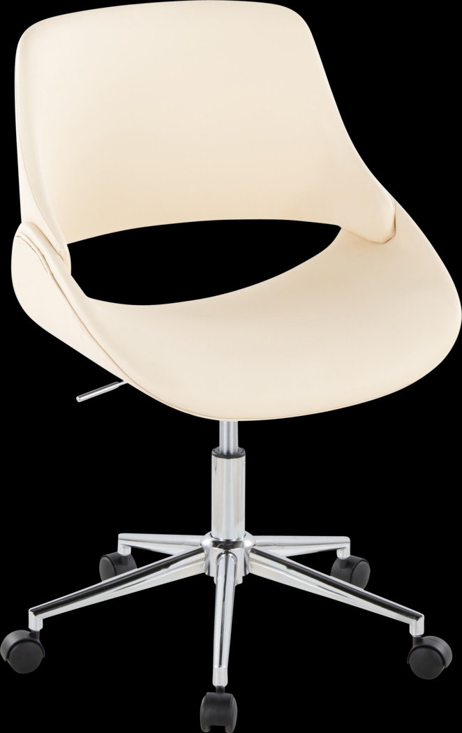Halma III Cream Desk Chair - Thumbnail - Image 1
