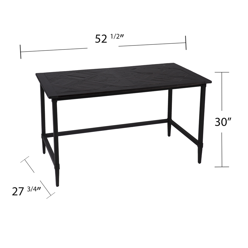 Halsell Black Desk - Thumbnail - Image 8