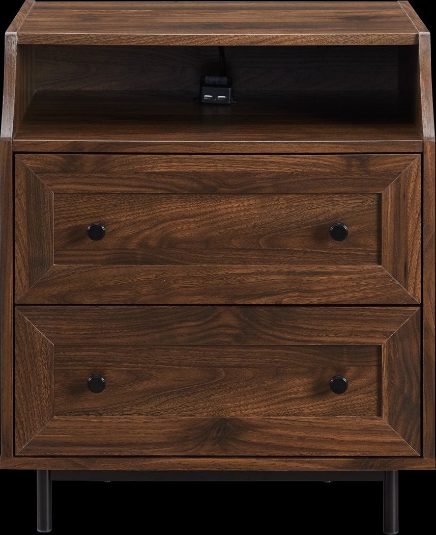 Halsford Walnut End Table - Thumbnail - Image 2