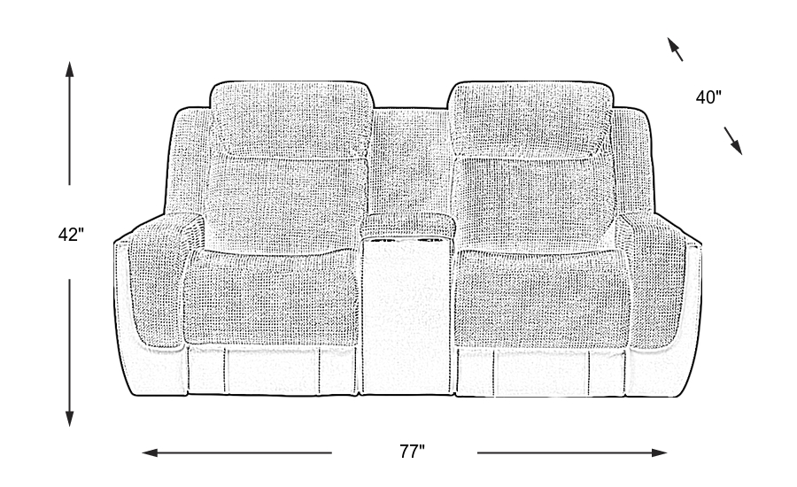 Dimension Image. Please refer to the Dimension Tab on this page for dimension details.