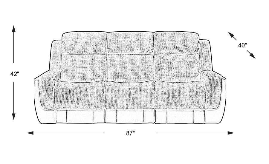 Dimension Image. Please refer to the Dimension Tab on this page for dimension details.