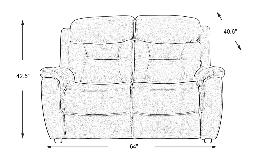 Dimension Image. Please refer to the Dimension Tab on this page for dimension details.