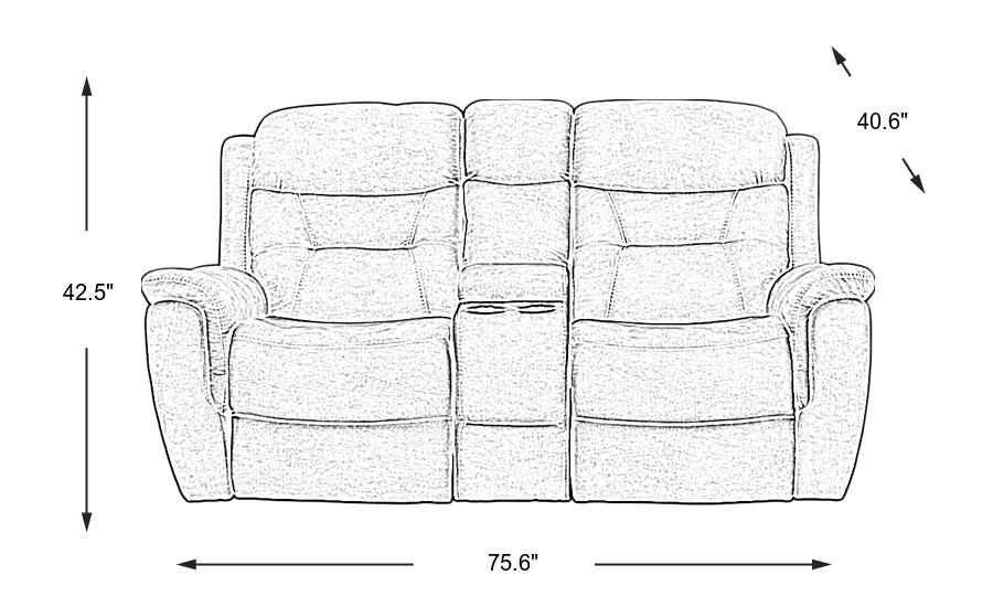 Dimension Image. Please refer to the Dimension Tab on this page for dimension details.