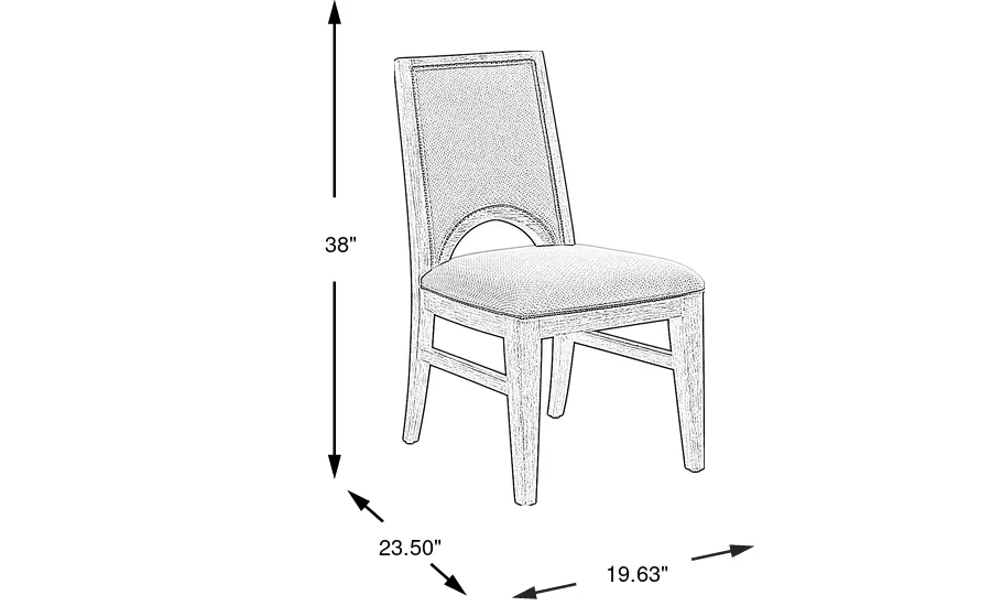 Dimension Image. Please refer to the Dimension Tab on this page for dimension details.