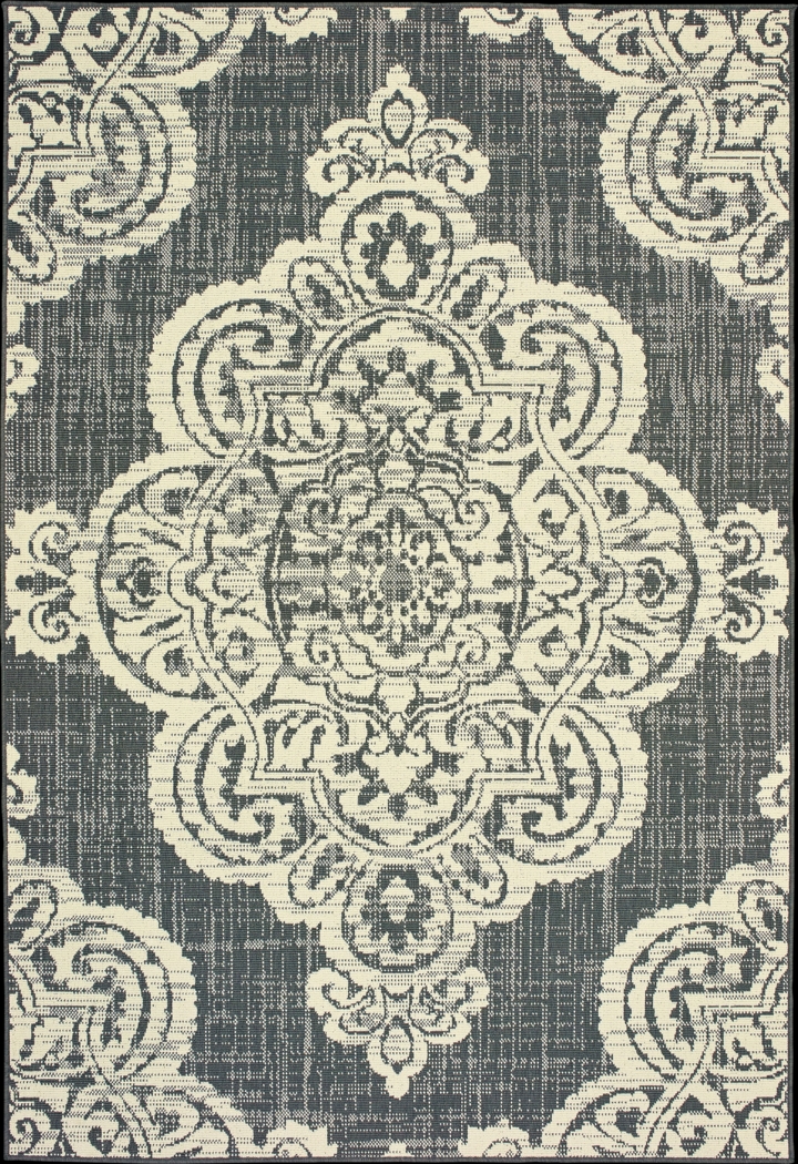 Hamiller Gray 6'7 x 9'6 Indoor/Outdoor Rug - Thumbnail - Image 1