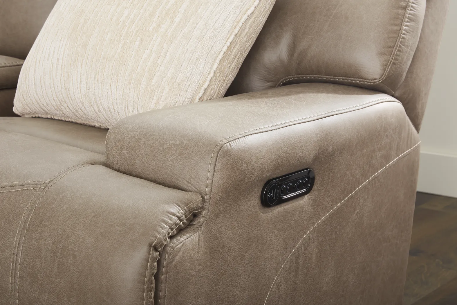 Hamilton Mushroom 6 Pc Dual Power Reclining Sectional Living Room - Thumbnail - Image 11