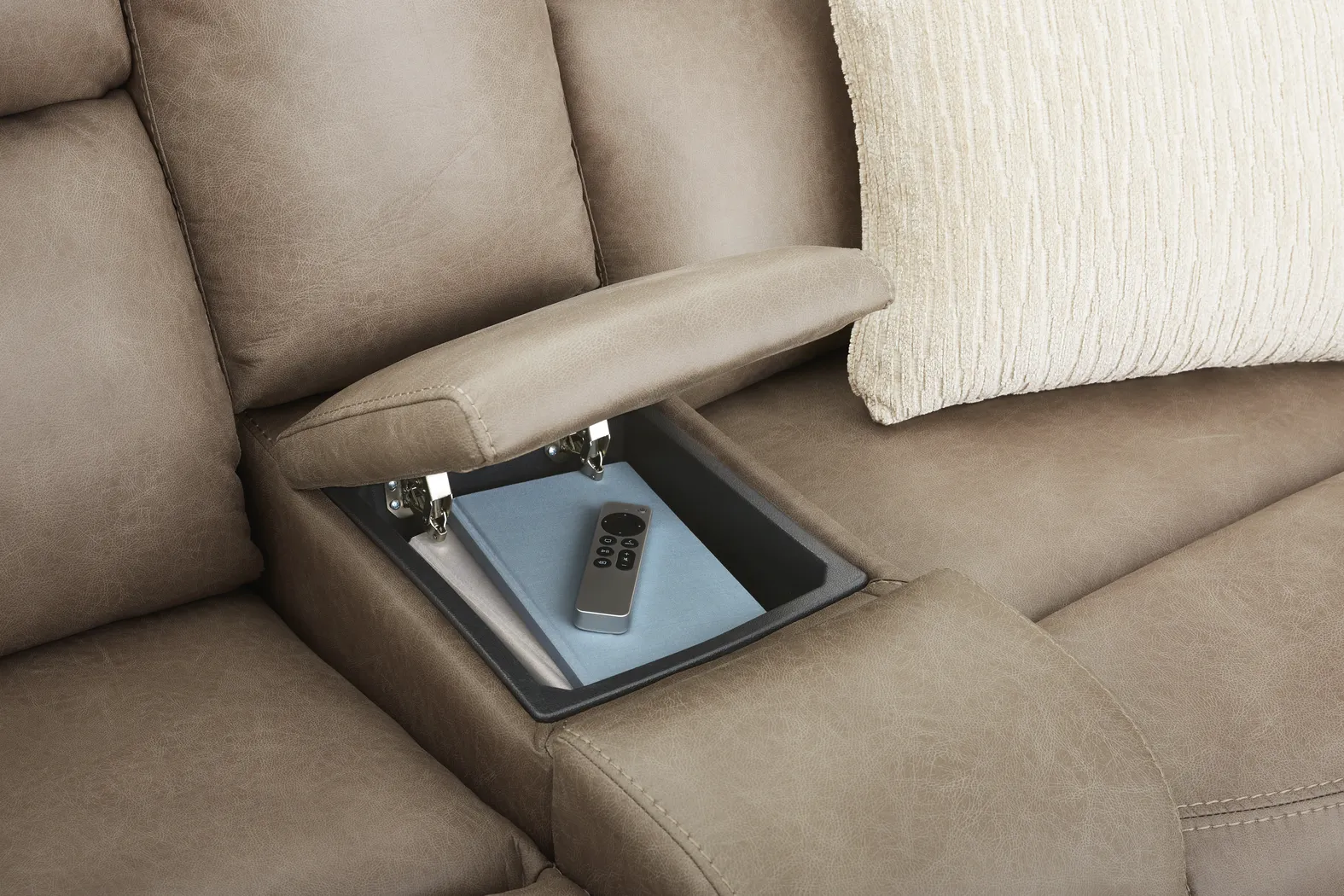 Hamilton Mushroom 6 Pc Dual Power Reclining Sectional Living Room - Thumbnail - Image 16