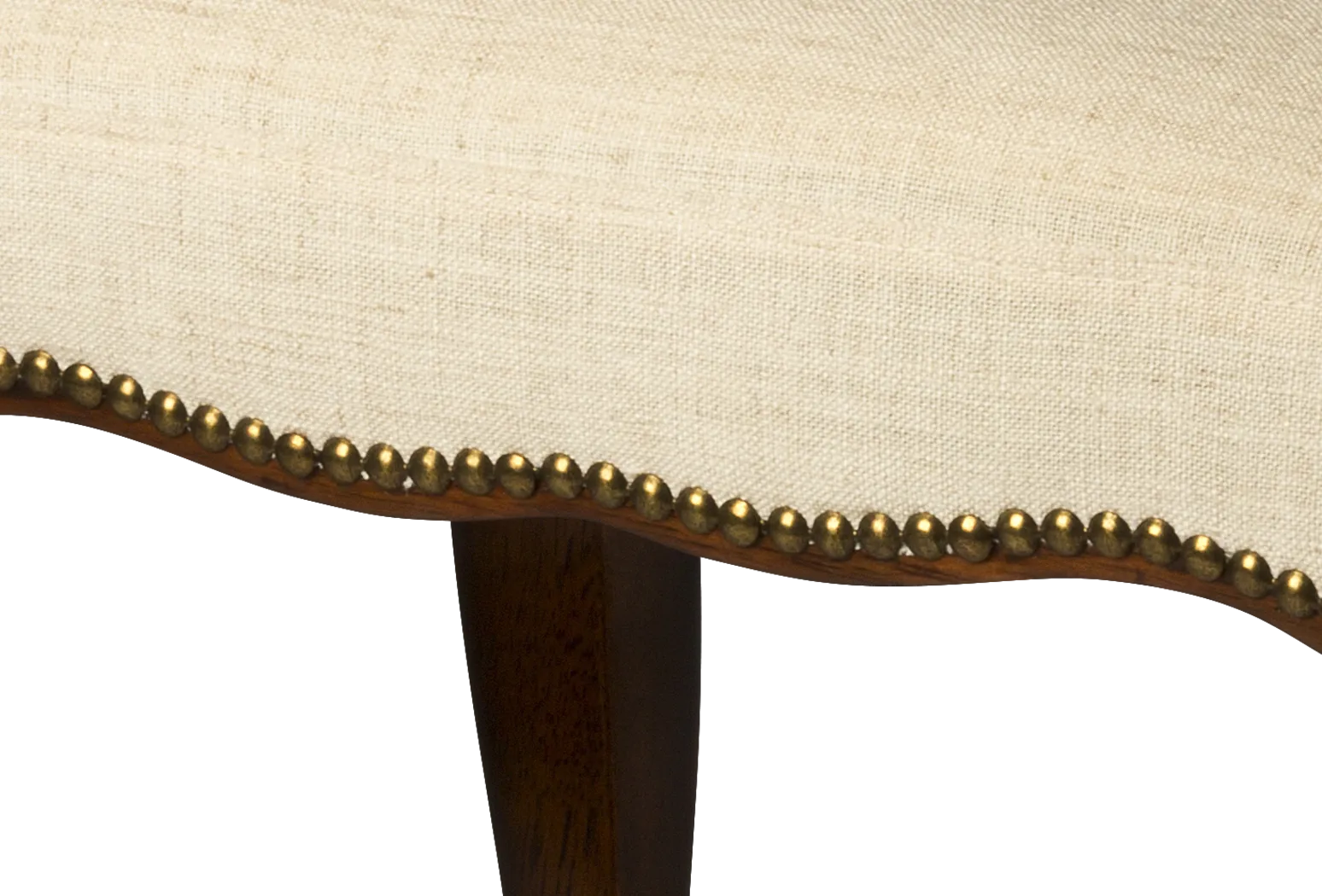 Hamilton Place Cream Vanity Stool - Thumbnail - Image 2