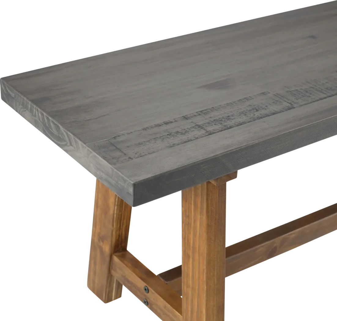 Hammerwill Gray Dining Bench - Thumbnail - Image 4